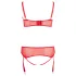 Cottelli Plus Size - conjunto de lencería variable/versátil (rojo) - 95E/2XL