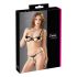 Cottelli - set de sujetador bordado brillante (negro) - L