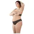 Cottelli Plus Size - conjunto de sujetador con perlas - negro - 3XL