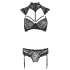 Cottelli - conjunto de encaje con cuello (negro) - 85B/L