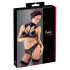 Cottelli - conjunto de encaje con cuello (negro) - 75C/S