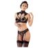 Cottelli - conjunto de encaje con cuello (negro) - 75C/S