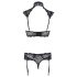 Cottelli - conjunto de encaje con cuello (negro) - 75C/S