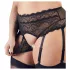 Cottelli Plus Size - conjunto de lencería de encaje con strass (negro) - 3XL