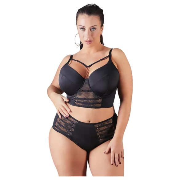 Cottelli Tallas Grandes - sujetador con encajes y tirantes (negro) - 95F