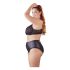 Conjunto Plus Size Cottelli - Sujetador y Braguita Cruzados (Negro)
