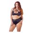 Conjunto Plus Size Cottelli - Sujetador y Braguita Cruzados (Negro) - 85E/L
