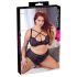 Conjunto Plus Size Cottelli - Sujetador y Braguita Cruzados (Negro) - 85E/L