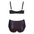 Conjunto Plus Size Cottelli - Sujetador y Braguita Cruzados (Negro) - 85E/L