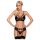 Obsessive 818-SEG-1 - Conjunto de lencería con strass (negro)