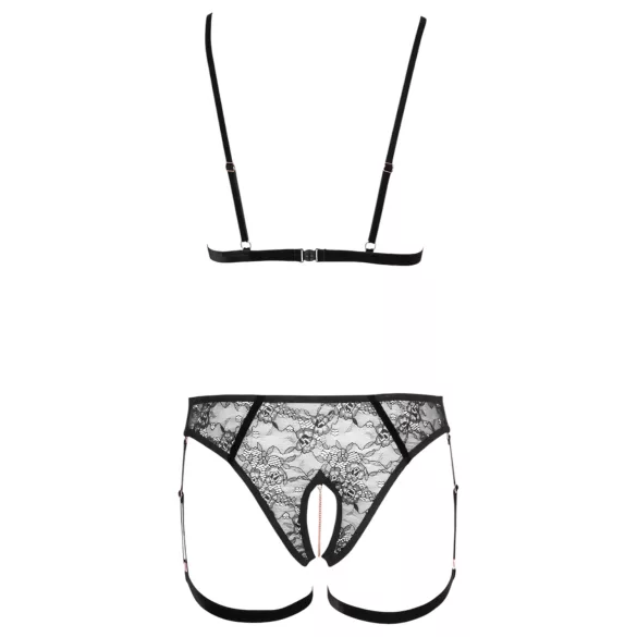 Cottelli - arnés corporal decorativo con cadenas - 2 piezas - negro - M