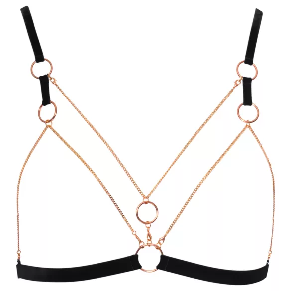 Cottelli - arnés corporal decorativo con cadenas - 2 piezas - negro - L