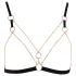 Cottelli - arnés corporal decorativo con cadenas - 2 piezas - negro - L