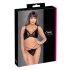 Cottelli - Conjunto de sujetador transparente y encaje (negro) - L