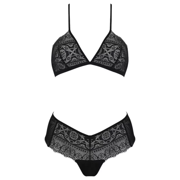 Set de bikini Passion Eco Kerria de encaje (negro)