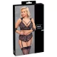 Cottelli Bondage Plus Size - conjunto de encaje (negro) - 3XL