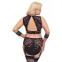 Cottelli Bondage Plus Size - conjunto de encaje (negro) - 3XL