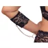 Cottelli Bondage Plus Size - conjunto de encaje (negro) - 3XL