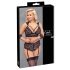 Cottelli Bondage Plus Size - conjunto de encaje (negro) - 4XL