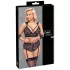Cottelli Bondage Plus Size - conjunto de encaje (negro) - 4XL