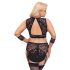 Cottelli Bondage Plus Size - conjunto de encaje (negro) - 4XL