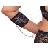 Cottelli Bondage Plus Size - conjunto de encaje (negro) - 4XL