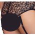 Cottelli Bondage Plus Size - conjunto de encaje (negro) - 4XL