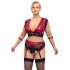 Conjunto de Sujetador de Encaje Rojo Cottelli Bondage Tallas Grandes