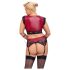 Conjunto de Sujetador de Encaje Rojo Cottelli Bondage Tallas Grandes