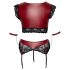Conjunto de Sujetador de Encaje Rojo Cottelli Bondage Tallas Grandes