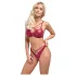 Cottelli Party - conjunto de sujetador brillante - rojo