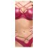 Cottelli Party - Conjunto de sujetador brillante (rojo)