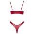 Cottelli Party - Conjunto de sujetador brillante (rojo)