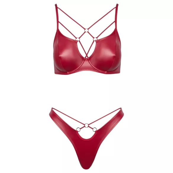 Cottelli Party - conjunto de sujetador brillante - rojo - 80B/M