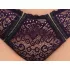 Cottelli Plus Size - juego de sujetador transparente con diseño (lila) - 2XL