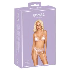 Kissable - conjunto de lencería de encaje - rosa
