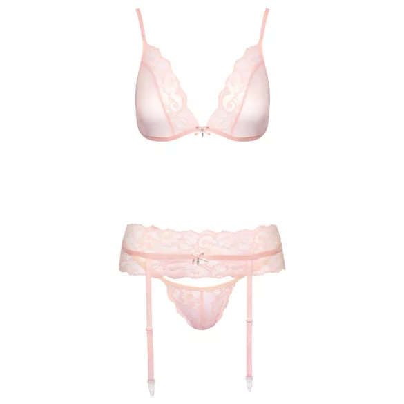 Kissable - conjunto de lencería de encaje - rosa - L/XL