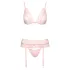 Kissable - conjunto de lencería de encaje - rosa - L/XL