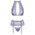 Beso irresistible - Conjunto lencería de encaje (morado)