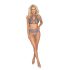 Beso irresistible - Conjunto lencería de encaje (morado) - L/XL