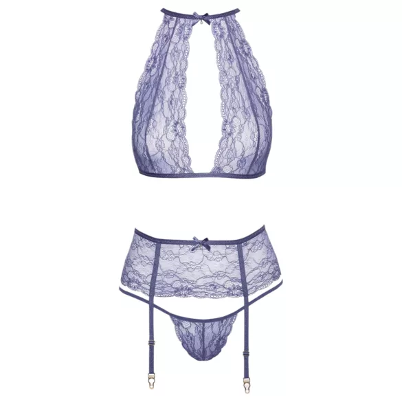 Kissable - conjunto de lencería de encaje (lila) - L/XL