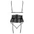 Beso - Conjunto de sujetador con tirantes (negro)