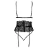 Kissable - conjunto de sujetador con tirantes (negro) - L/XL