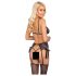 Besable - conjunto de sujetador bordado rosa-lila (negro) - L/XL