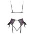 Besable - conjunto de sujetador bordado rosa-lila (negro) - L/XL