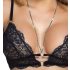 Abierta Fina - conjunto de encaje abierto (negro) - M