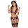 Cottelli Bondage - Set lencería y esposas (negro-morado) - XL