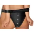 Cottelli Bondage - brillante conjunto de sujetador con esposas (negro)