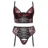 Cottelli Plus Size - conjunto de sujetador ajustable (rojo) - 90C/XL