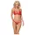 Obsessive - conjunto lencería con tirantes - encaje rojo - L/XL